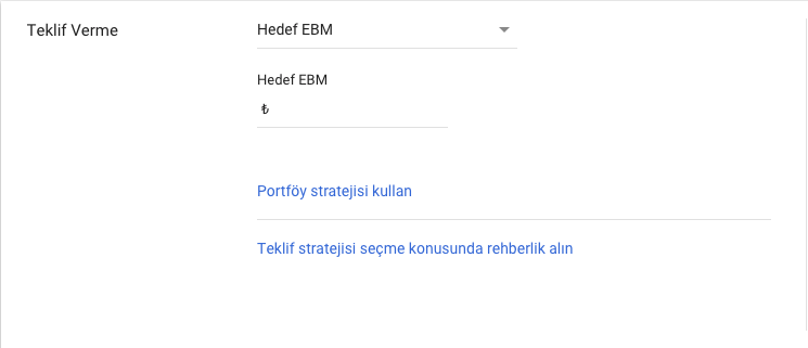 Google Ada Teklif Stratejileri - Hedef Ebm